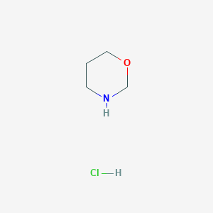 molecular formula C4H10ClNO B13301897 1,3-Oxazinane hydrochloride 