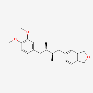 molecular formula C22H28O3 B13301902 Saururenin 