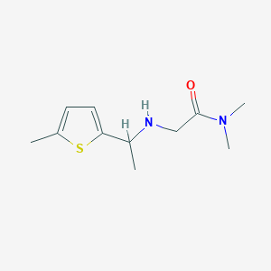 N,N-Dimethyl-2-{[1-(5-methylthiophen-2-yl)ethyl]amino}acetamide