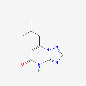 molecular formula C9H12N4O B13301913 7-(2-Methylpropyl)-4H,5H-[1,2,4]triazolo[1,5-a]pyrimidin-5-one 