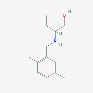 molecular formula C13H21NO B13301978 2-{[(2,5-Dimethylphenyl)methyl]amino}butan-1-ol 