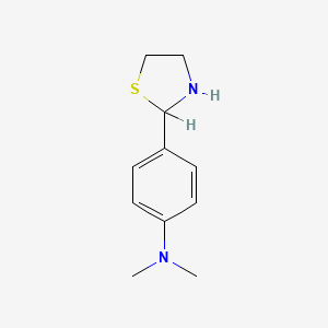 B1330198 N,N-dimethyl-4-(1,3-thiazolidin-2-yl)aniline CAS No. 712-80-1