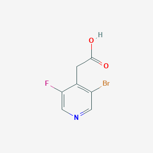 molecular formula C7H5BrFNO2 B13302039 2-(3-Bromo-5-fluoropyridin-4-yl)acetic acid 