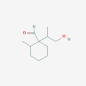 1-(1-Hydroxypropan-2-yl)-2-methylcyclohexane-1-carbaldehyde