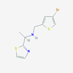 [(4-Bromothiophen-2-yl)methyl][1-(1,3-thiazol-2-yl)ethyl]amine