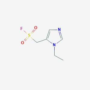 molecular formula C6H9FN2O2S B13302121 (1-Ethyl-1H-imidazol-5-yl)methanesulfonyl fluoride 