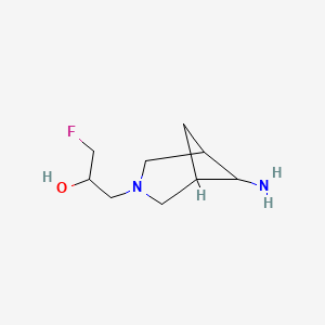 1-{6-Amino-3-azabicyclo[3.1.1]heptan-3-yl}-3-fluoropropan-2-ol