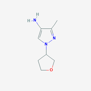 3-Methyl-1-(tetrahydrofuran-3-yl)-1h-pyrazol-4-amine