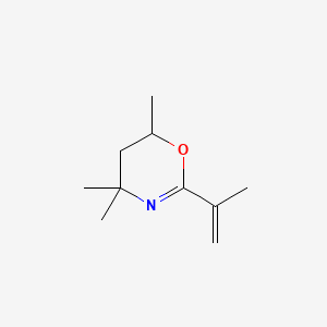 molecular formula C10H17NO B1330218 4,4,6-三甲基-2-(丙-1-烯-2-基)-5,6-二氢-4h-1,3-恶嗪 CAS No. 39575-65-0