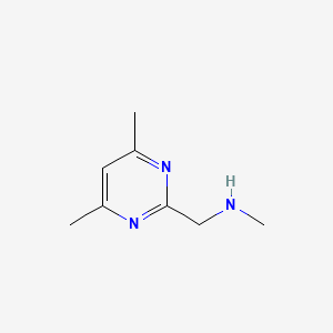 molecular formula C8H13N3 B13302186 [(4,6-Dimethylpyrimidin-2-yl)methyl](methyl)amine 