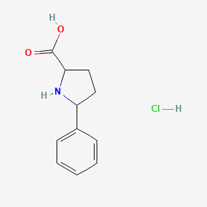 5-Phenylpyrrolidine-2-carboxylic acid hydrochloride