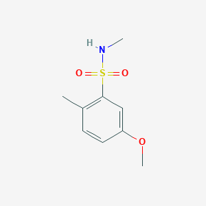 molecular formula C9H13NO3S B13302212 5-Methoxy-N,2-dimethylbenzene-1-sulfonamide 