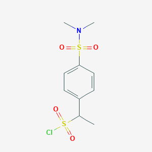 1-[4-(Dimethylsulfamoyl)phenyl]ethane-1-sulfonyl chloride