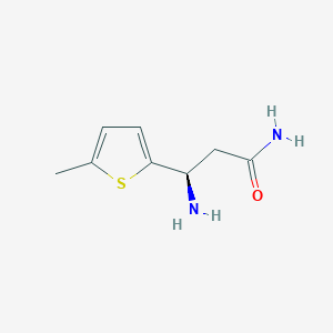 (3R)-3-Amino-3-(5-methylthiophen-2-YL)propanamide