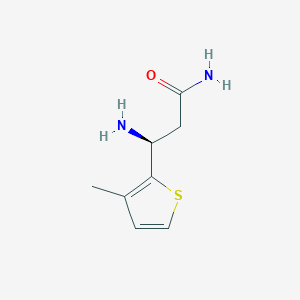 (3S)-3-Amino-3-(3-methylthiophen-2-YL)propanamide