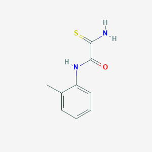 molecular formula C9H10N2OS B13302265 2-amino-N-(2-methylphenyl)-2-thioxoacetamide CAS No. 852400-53-4