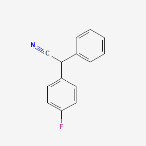 molecular formula C14H10FN B1330231 2-(4-氟苯基)-2-苯基乙腈 CAS No. 719-82-4