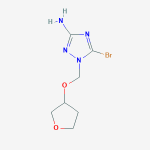 5-Bromo-1-[(oxolan-3-yloxy)methyl]-1H-1,2,4-triazol-3-amine