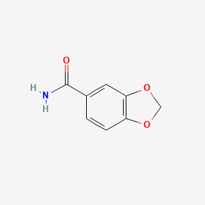molecular formula C8H7NO3 B1330235 1,3-苯并二氧杂环戊酰胺 CAS No. 4847-94-3