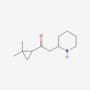 1-(2,2-Dimethylcyclopropyl)-2-(piperidin-2-yl)ethan-1-one