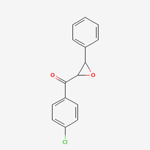 molecular formula C15H11ClO2 B1330238 (4-Chlorophenyl)(3-phenyloxiran-2-yl)methanone CAS No. 40327-53-5