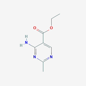 molecular formula C8H11N3O2 B1330241 Ethyl 4-amino-2-methylpyrimidine-5-carboxylate CAS No. 5472-46-8
