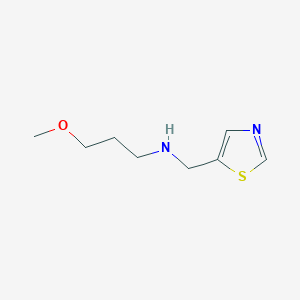 molecular formula C8H14N2OS B13302415 (3-Methoxypropyl)(1,3-thiazol-5-ylmethyl)amine 