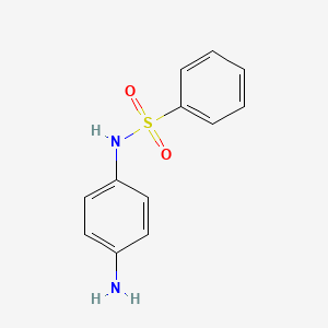 molecular formula C12H12N2O2S B1330242 N-(4-aminophenyl)benzenesulfonamide CAS No. 5466-91-1