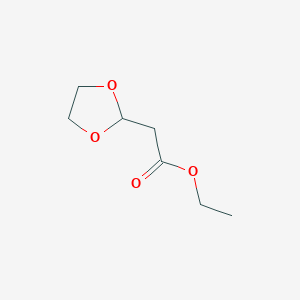 molecular formula C7H12O4 B1330244 2-(1,3-二氧戊环-2-基)乙酸乙酯 CAS No. 60234-78-8