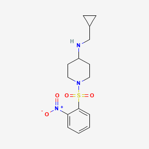 N-(Cyclopropylmethyl)-1-(2-nitrobenzenesulfonyl)piperidin-4-amine