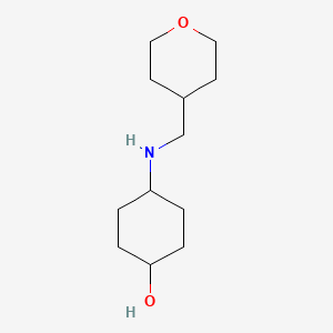 4-[(Oxan-4-ylmethyl)amino]cyclohexan-1-ol