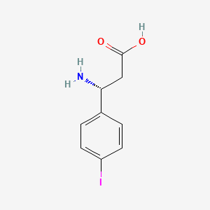 molecular formula C9H10INO2 B13302516 (3R)-3-amino-3-(4-iodophenyl)propanoic acid 