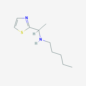 Pentyl[1-(1,3-thiazol-2-yl)ethyl]amine