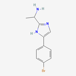 1-[4-(4-Bromophenyl)-1H-imidazol-2-yl]ethan-1-amine