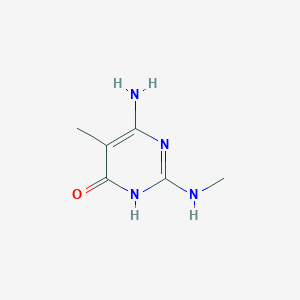 6-Amino-5-methyl-2-(methylamino)-3,4-dihydropyrimidin-4-one