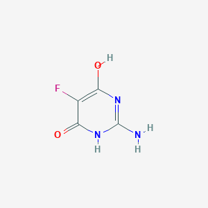 molecular formula C4H4FN3O2 B1330256 2-Amino-5-fluoropyrimidine-4,6-diol CAS No. 669-96-5