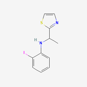 2-iodo-N-[1-(1,3-thiazol-2-yl)ethyl]aniline