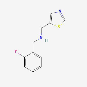 [(2-Fluorophenyl)methyl](1,3-thiazol-5-ylmethyl)amine