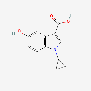 1-Cyclopropyl-5-hydroxy-2-methyl-1H-indole-3-carboxylic acid