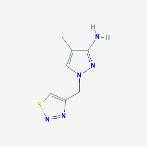 4-Methyl-1-[(1,2,3-thiadiazol-4-yl)methyl]-1H-pyrazol-3-amine