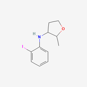 molecular formula C11H14INO B13302752 N-(2-iodophenyl)-2-methyloxolan-3-amine 