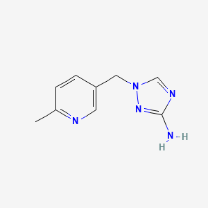 1-[(6-Methylpyridin-3-yl)methyl]-1H-1,2,4-triazol-3-amine