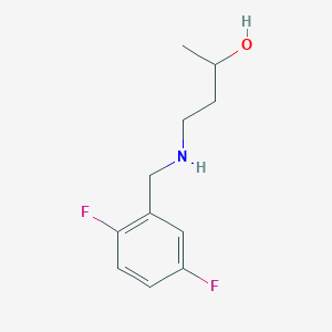 molecular formula C11H15F2NO B13302775 4-{[(2,5-Difluorophenyl)methyl]amino}butan-2-ol 