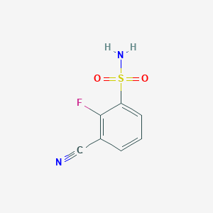 3-Cyano-2-fluorobenzene-1-sulfonamide