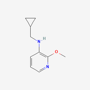 molecular formula C10H14N2O B13302855 N-(cyclopropylmethyl)-2-methoxypyridin-3-amine 