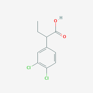 molecular formula C10H10Cl2O2 B13302899 2-(3,4-Dichlorophenyl)butanoic acid 