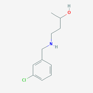 molecular formula C11H16ClNO B13302913 4-{[(3-Chlorophenyl)methyl]amino}butan-2-ol 