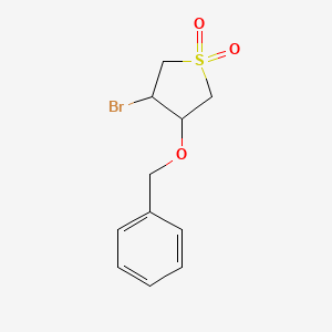 3-(Benzyloxy)-4-bromo-1lambda6-thiolane-1,1-dione