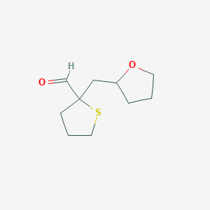 2-(Oxolan-2-ylmethyl)thiolane-2-carbaldehyde