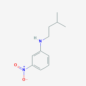 molecular formula C11H16N2O2 B13302980 N-(3-methylbutyl)-3-nitroaniline 